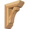 Ekena Millwork Legacy Slat Rough Sawn Bracket w/ Offset Brace, Western Red Cedar, 6"W x 16"D x 20"H BKT0604X16X20LEC06RWR - alternate 1